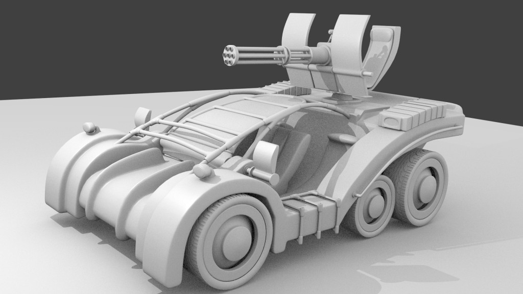 Post Apocalyptic Car Concept preview image 1